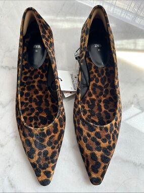 Zara | Shoes | Zara Yellow Pointed Toe Slingback Flats With  display picture 1